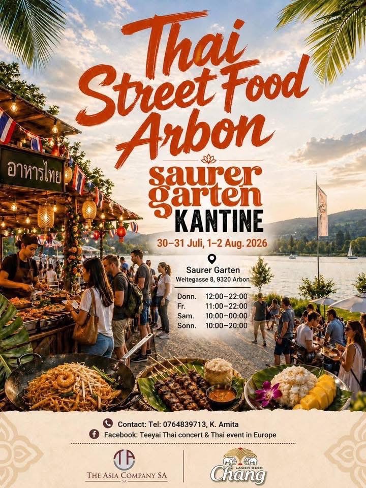 Thai Street Food Arbon 2026 Festival Flyer